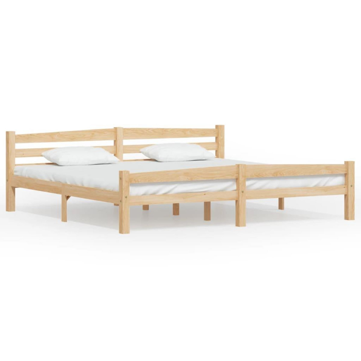 VIDAXL Cadre de lit sans matelas bois massif de pin 200x200 cm