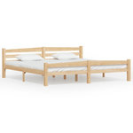 VIDAXL Cadre de lit sans matelas bois massif de pin 200x200 cm