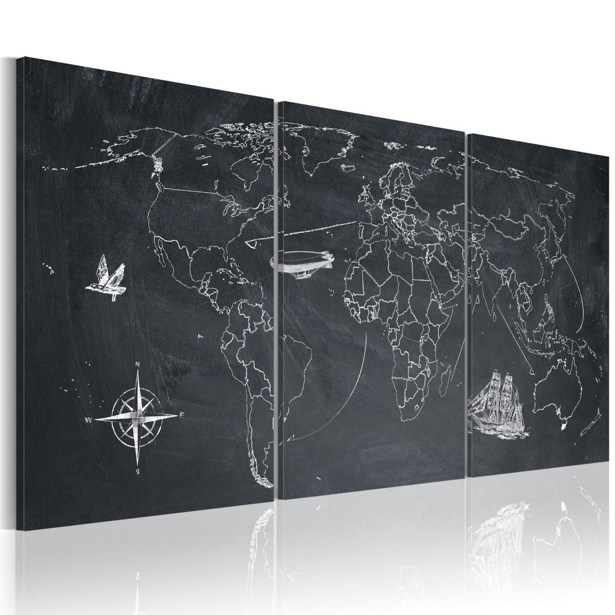 Paris Prix Tableau  sur les traces de christophe colomb. Coloris disponibles : Multicolore