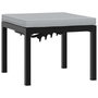 Voir la diapositive 2 : VIDAXL Tabouret de jardin avec coussin noir acier enduit de poudre