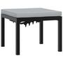 Voir la diapositive 2 : VIDAXL Tabouret de jardin avec coussin noir acier enduit de poudre