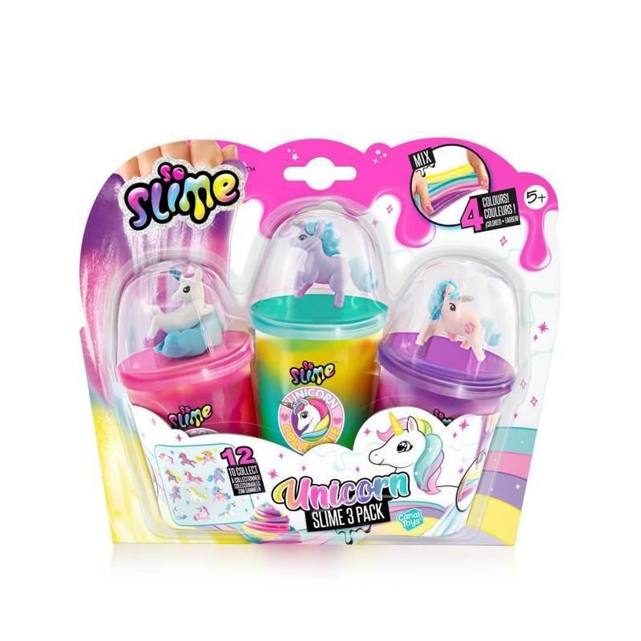 Voir la diapositive 4 : Canal Toys Canal Toys - So Slime - Collectible 3 pack Licorne - SSC 269 - Canal Toys