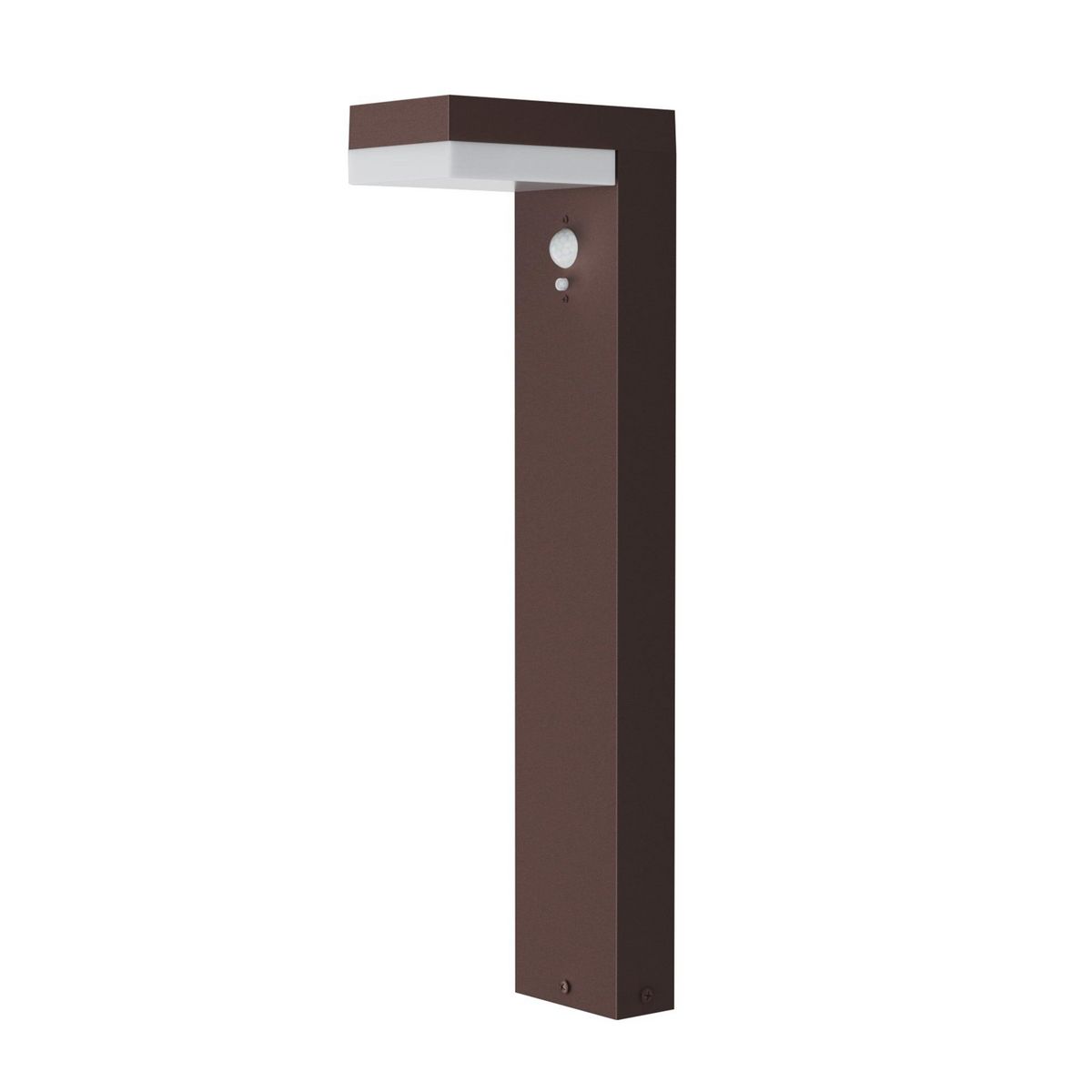 Lumisky Balise solaire à fixer ou à planter CENOVA Marron Aluminium H50cm