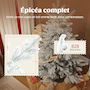 Voir la diapositive 5 : HOMCOM Sapin de Noël artificiel enneigé H.150cm 828 branches épicéa grand réalisme support métal pliable vert