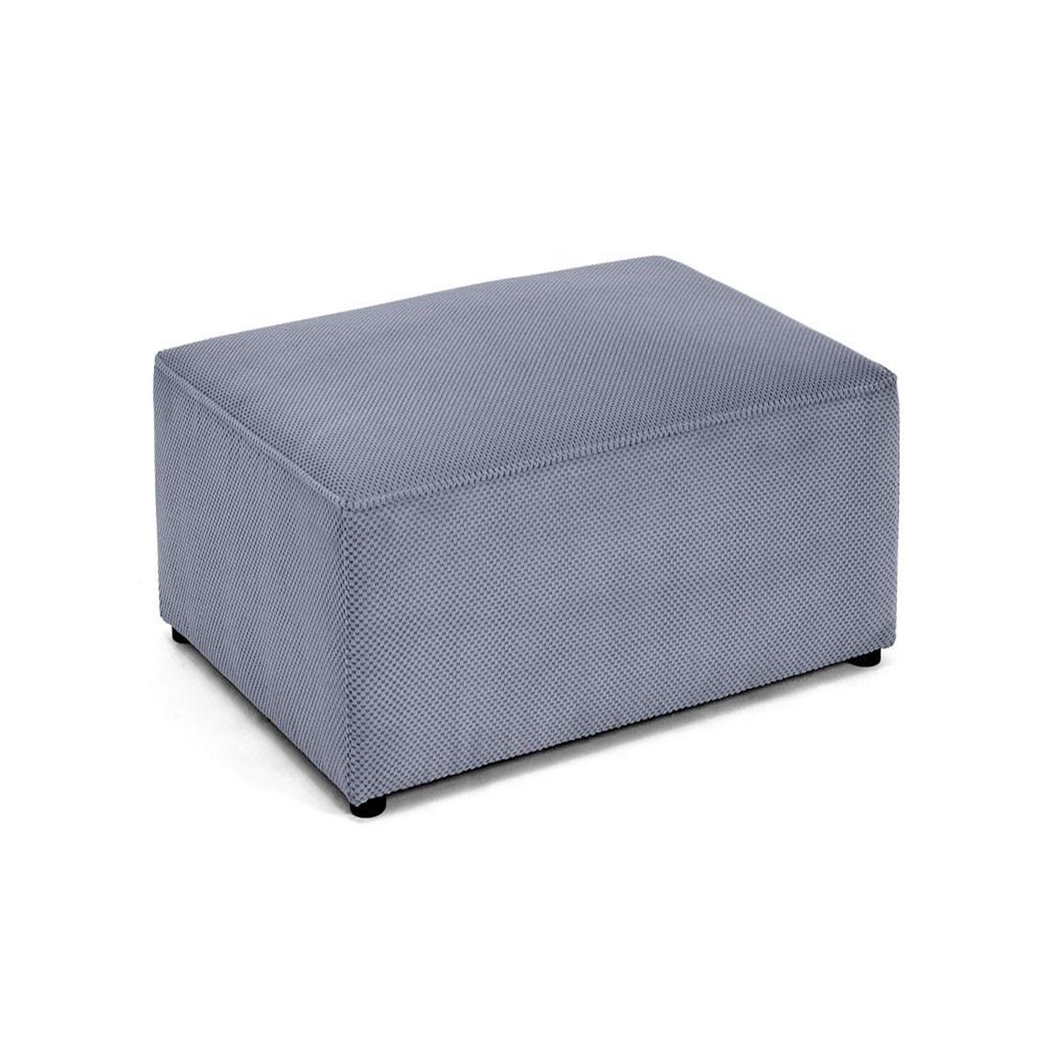 Voir la diapositive 2 : BEST MOBILIER Topaze - pouf - en velours texturé