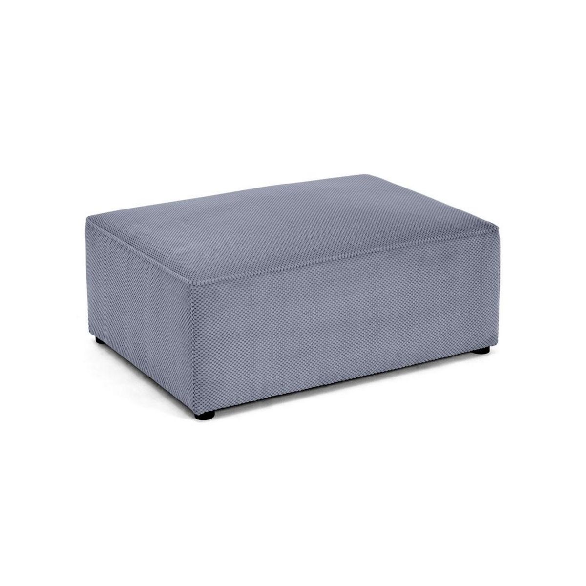 BEST MOBILIER Topaze - pouf - en velours texturé