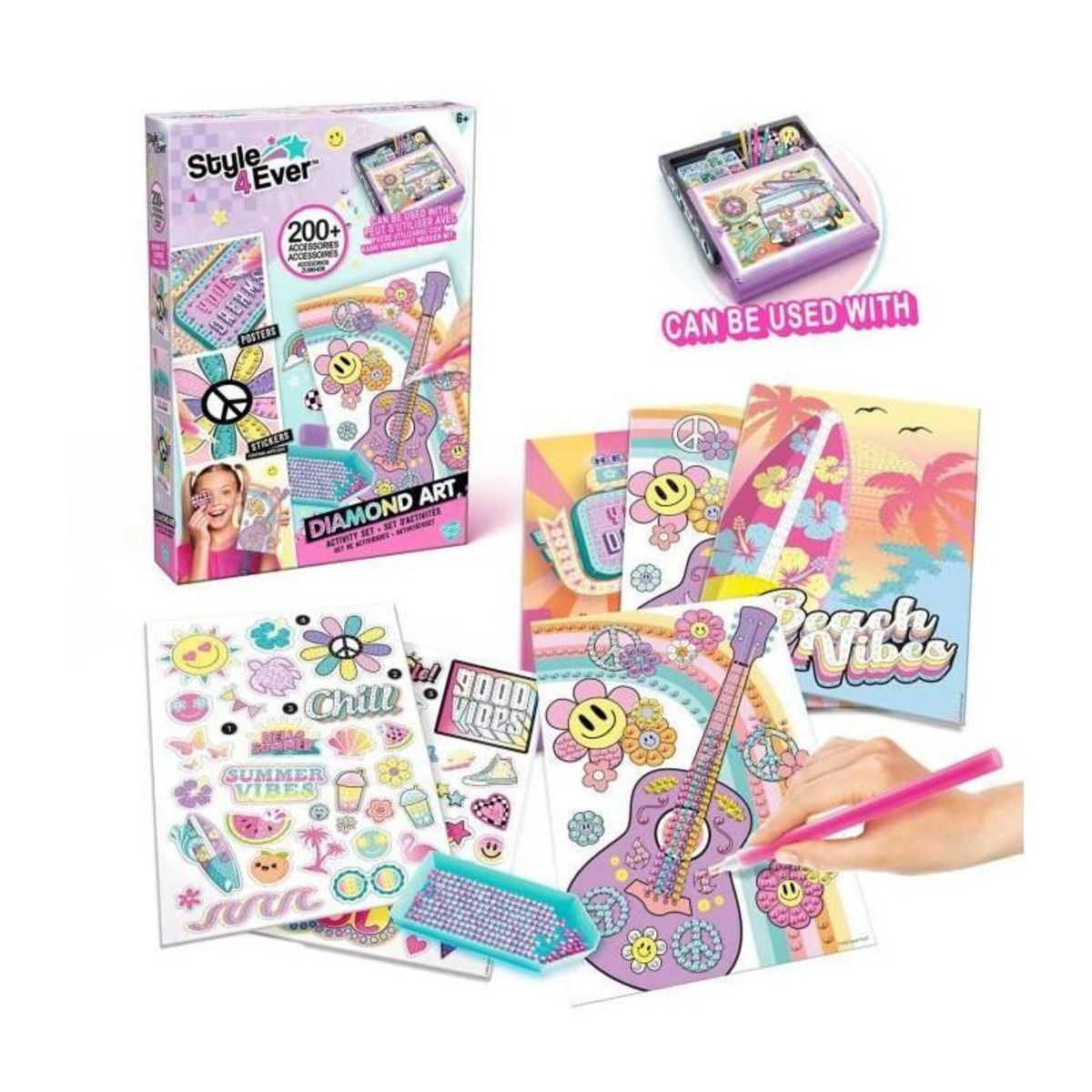 Canal Toys Canal Toys - STYLE 4 EVER - Kit de Diamant'art - Compatible avec le Diamond Art LED case - OFG 321