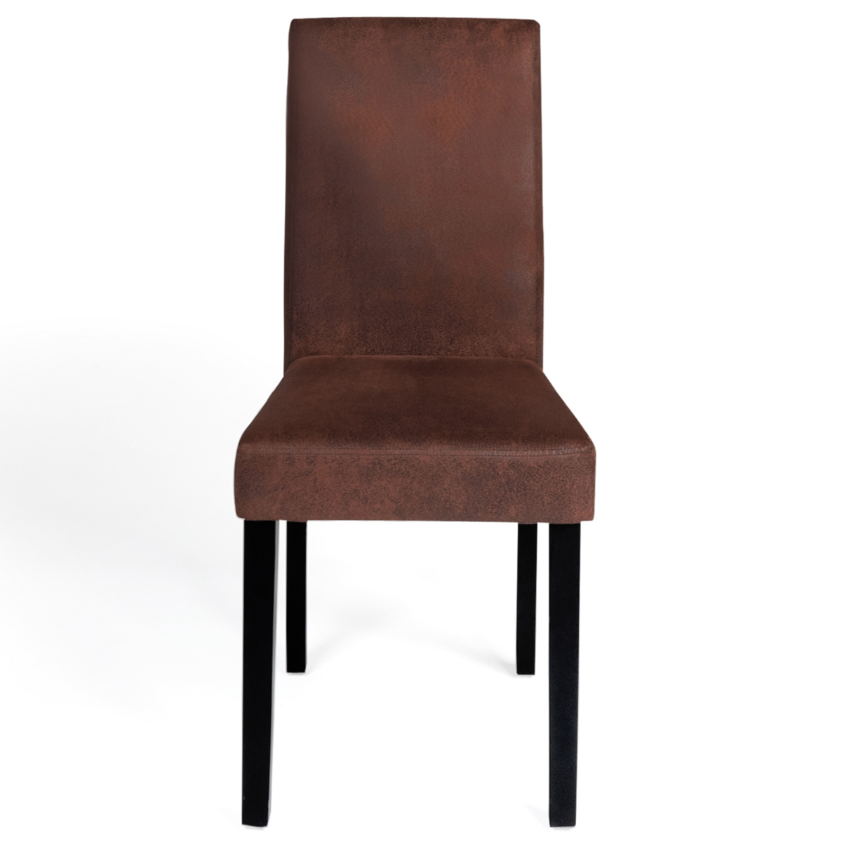 ID MARKET Lot de 6 chaises HANNAH marron vintage pour salle à manger