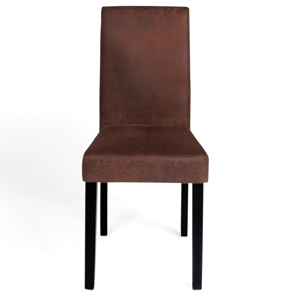 ID MARKET Lot de 6 chaises HANNAH marron vintage pour salle à manger