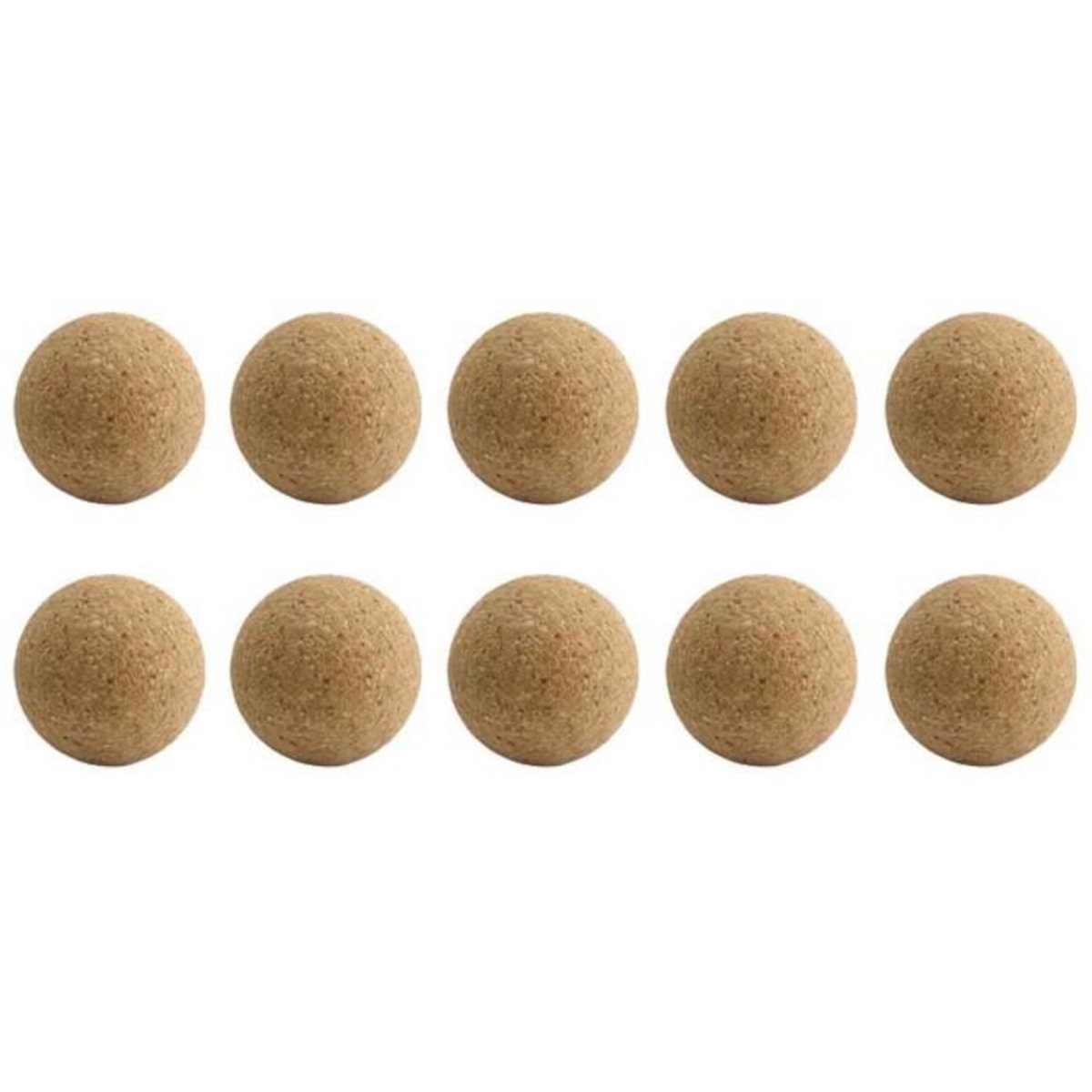 Paris Prix Lot de 10 Balles de Baby Foot  Liège  3cm Naturel