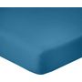 Voir la diapositive 1 : Home collection Drap housse 100% coton 180x200cm bonnet 28cm 100% coton 57fils turquoise