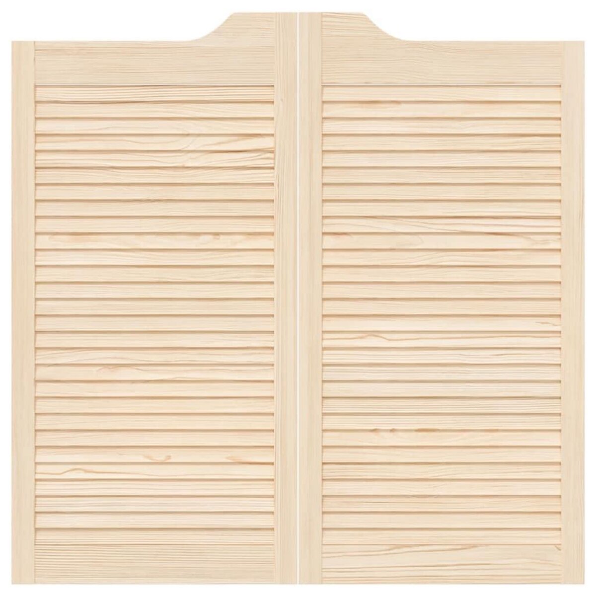 VIDAXL Portes battantes a persiennes 1paire 100x100 cm bois massif Pin