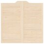 Voir la diapositive 5 : VIDAXL Portes battantes a persiennes 1paire 100x100 cm bois massif Pin