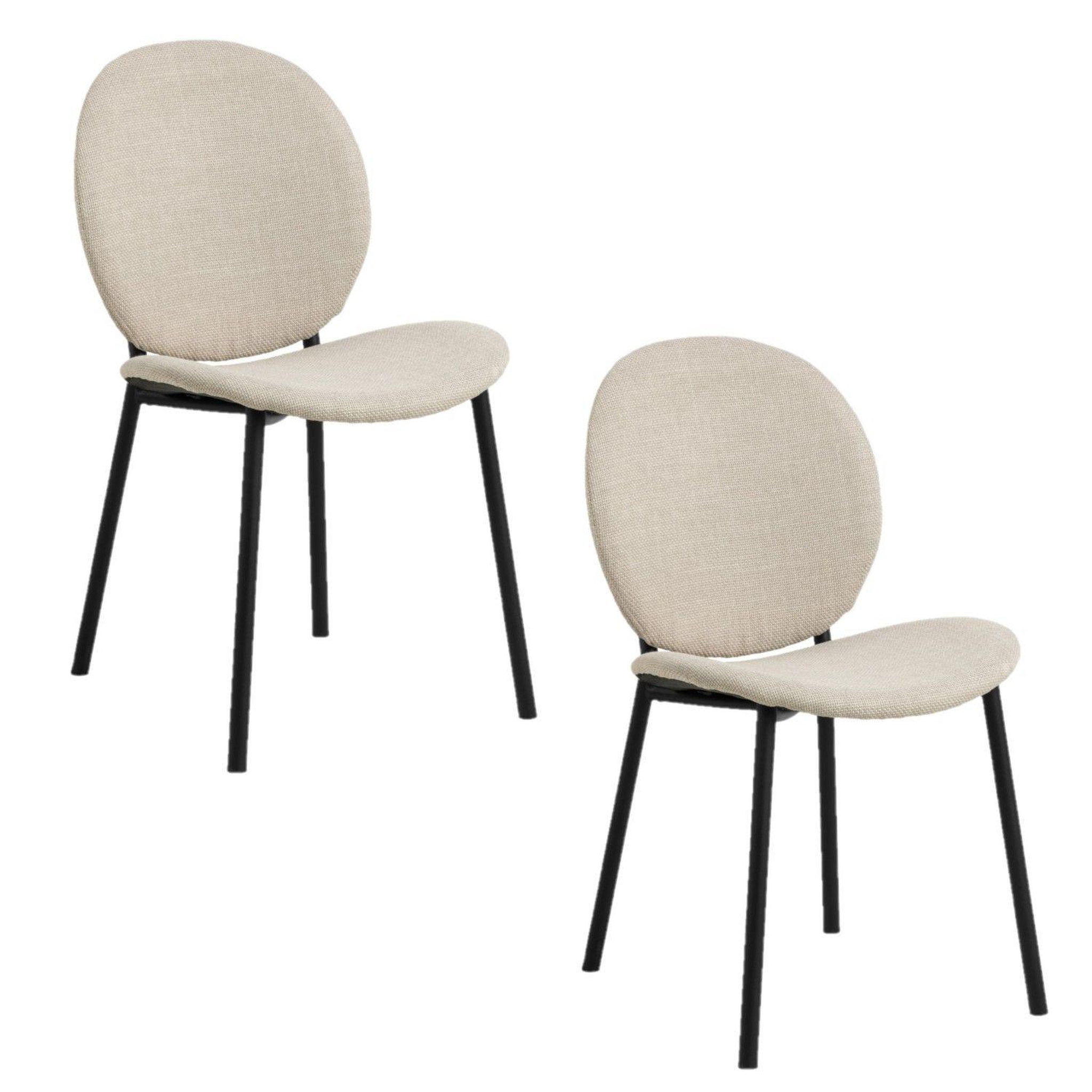 Voir la diapositive 1 : TOILINUX Lot de 2 chaises de salle à manger cliff