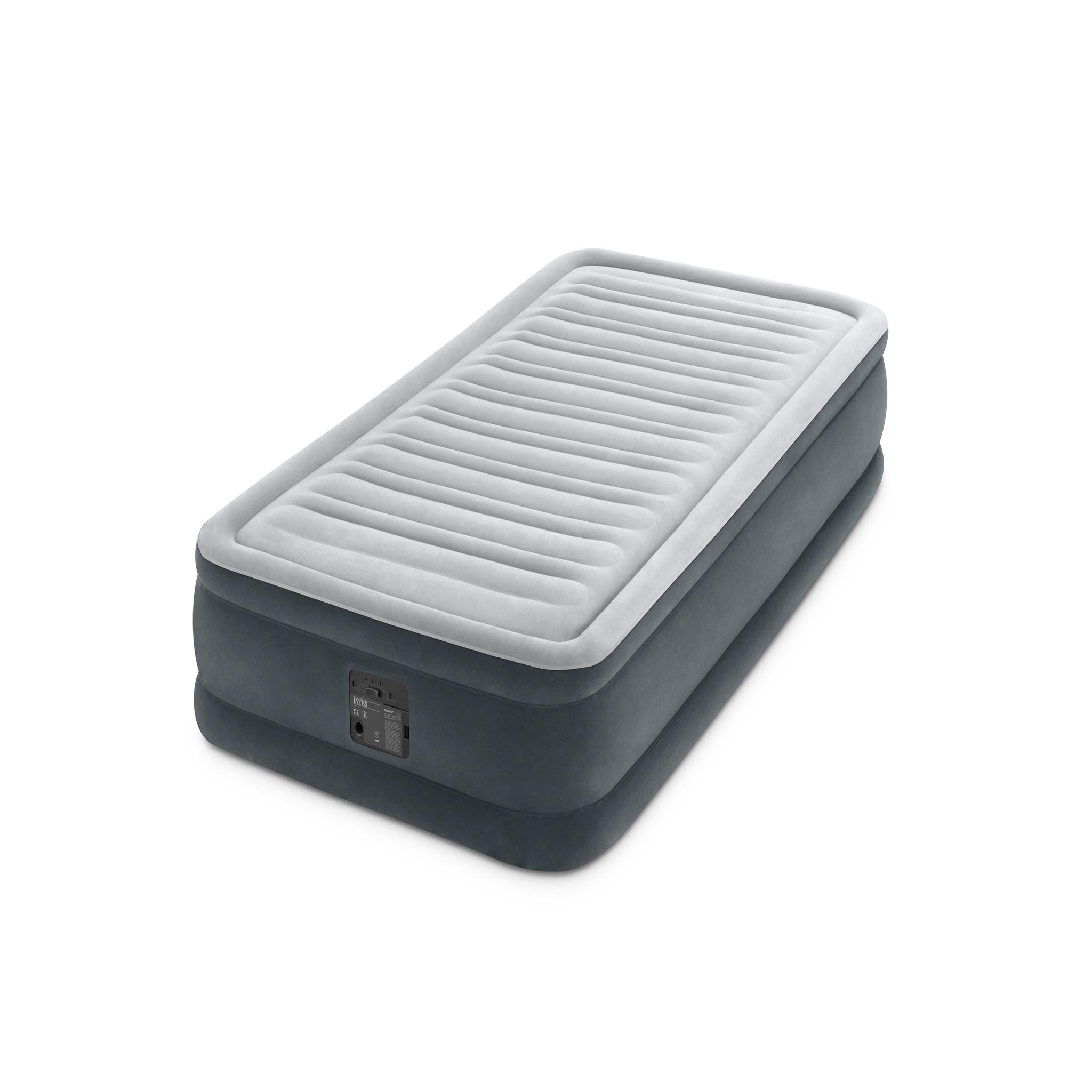 Intex Matelas gonflable de camping électrique - 1 personne - 191x99x33cm - FIBER TECH
