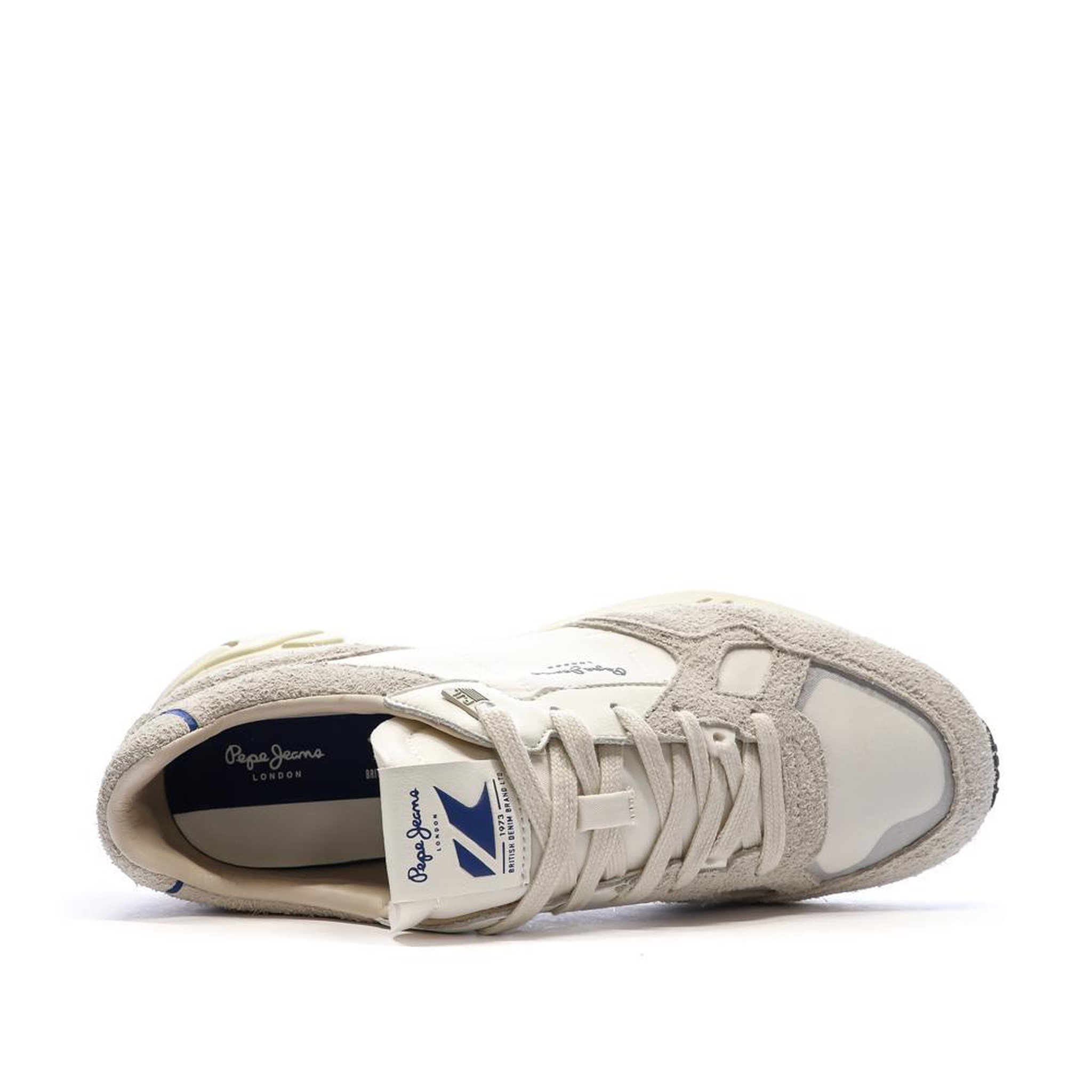 Voir la diapositive 4 : Pepe Jeans Baskets Blanches/Grises Homme Pepe jeans Marlon Divided