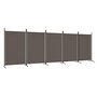 Voir la diapositive 2 : VIDAXL Cloison de separation 5 panneaux Anthracite 433x180 cm Tissu