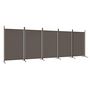 Voir la diapositive 2 : VIDAXL Cloison de separation 5 panneaux Anthracite 433x180 cm Tissu