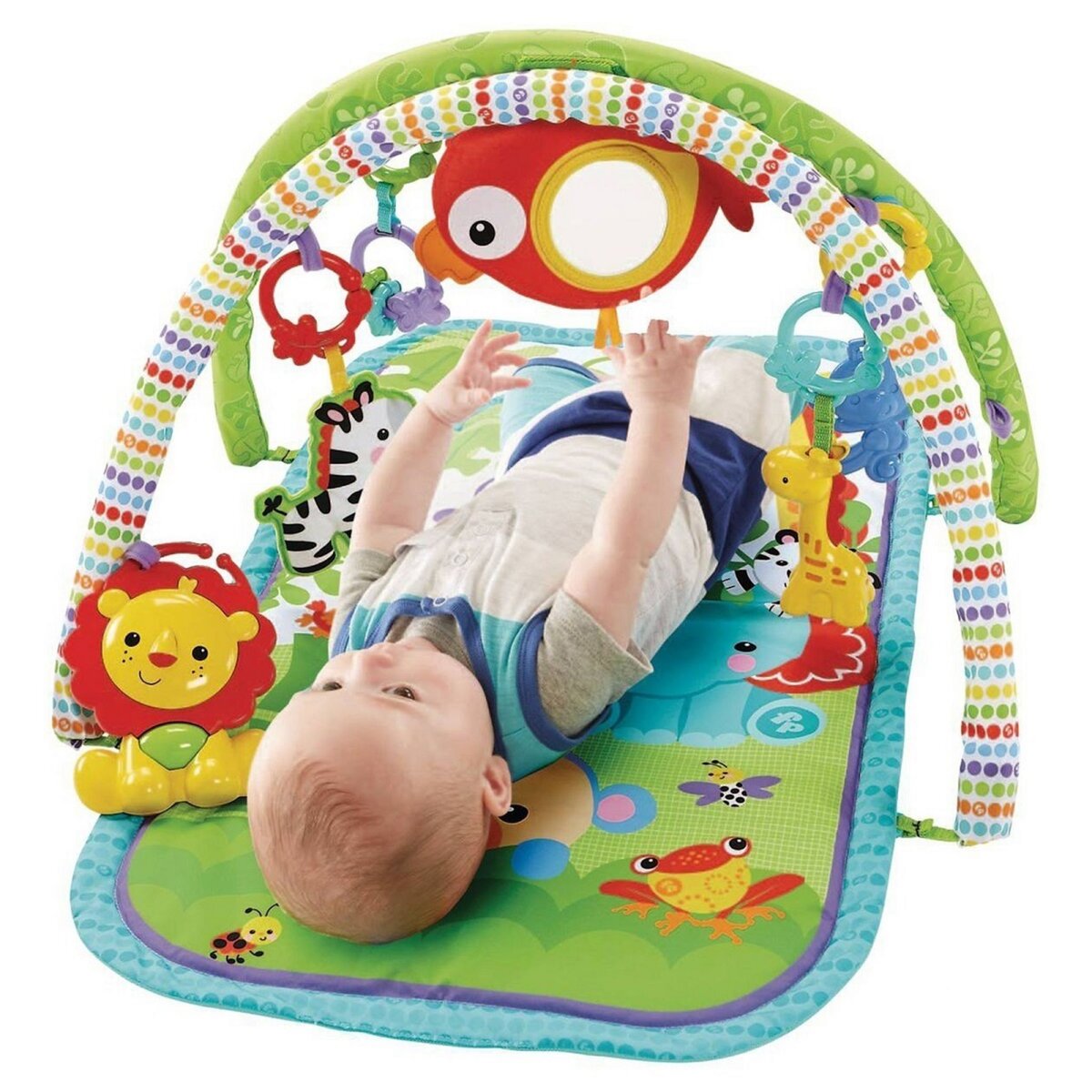 Fisher price Tapis d'éveil Amis de la jungle 3 en 1 