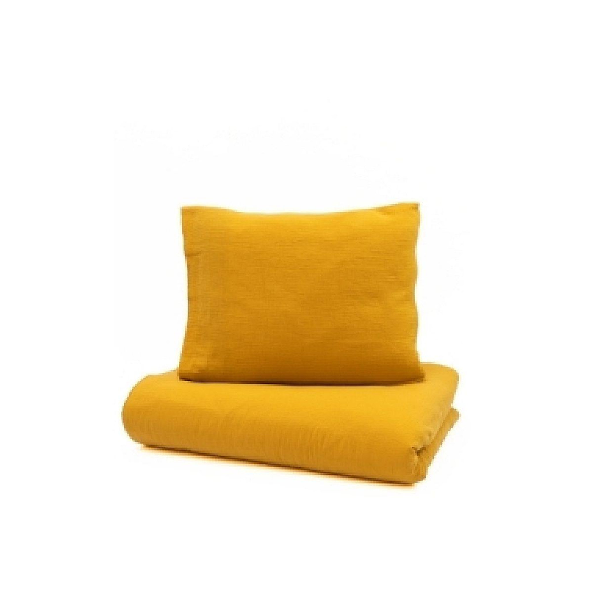 YAPPY KIDS YappyMuslin - Parure de lit 150x200 cm et 50x60 cm - Moutarde