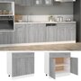 Voir la diapositive 1 : VIDAXL Armoire de plancher a tiroir Sonoma gris 80x46x81,5 cm