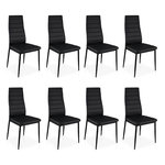Paris Prix Lot de 8 Chaises Design  Kaïus  95cm Noir