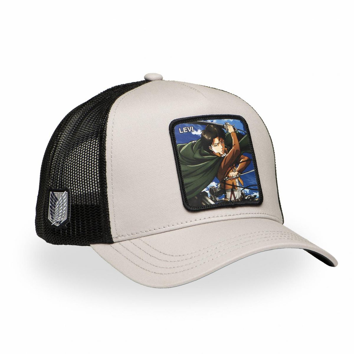 CAPSLAB Casquette trucker avec filet Attack des Titans levi