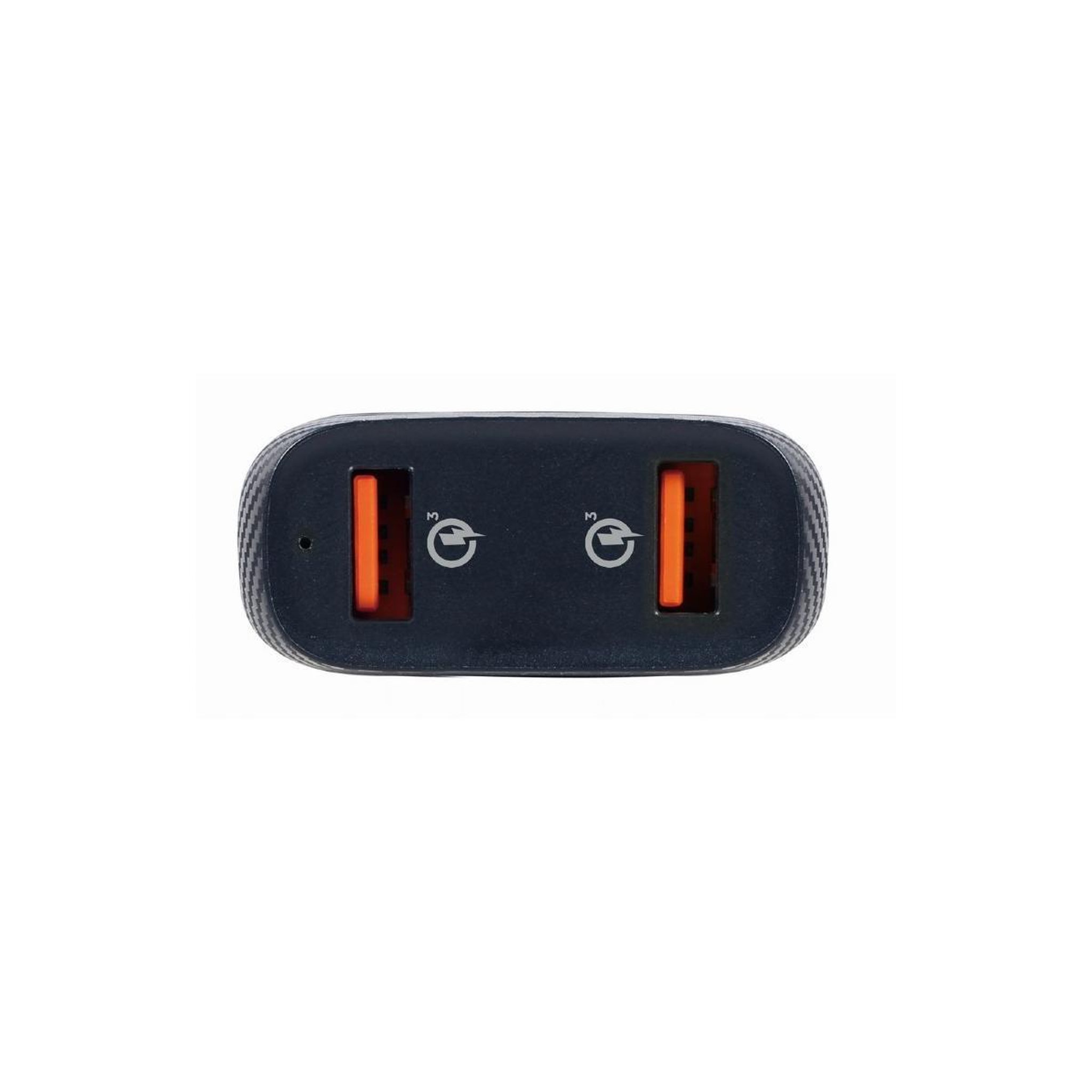 Voir la diapositive 3 : GEMBIRD Gembird TA-U2QC3-CAR-01 chargeur d'appareils mobiles Universel Noir Allume-cigare Auto