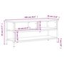 Voir la diapositive 6 : VIDAXL Meuble TV chene sonoma 100x35x45 cm bois d'ingenierie