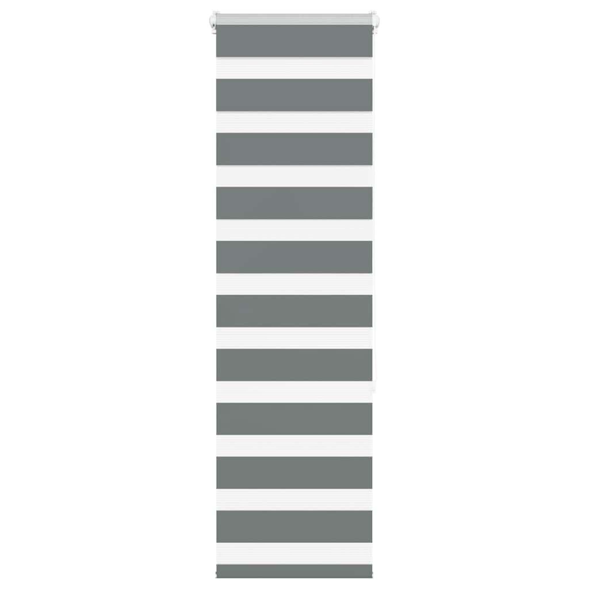 VIDAXL Store zebre gris fonce largeur du tissu 45,9 cm polyester
