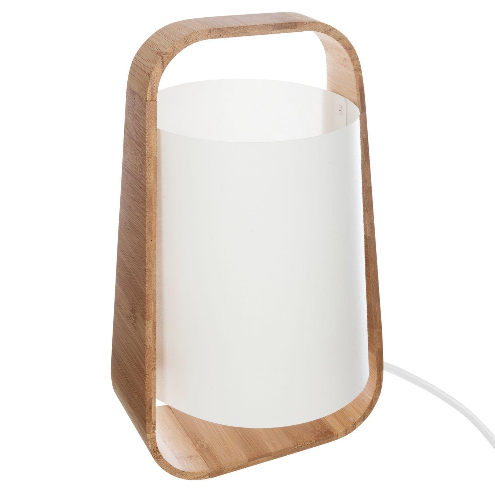 Voir la diapositive 1 : ATMOSPHERA Lampe en bambou life - h. 35 cm - blanc