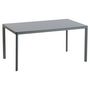 Voir la diapositive 4 : GARDENSTAR Table de jardin en acier et verre gris anthracite