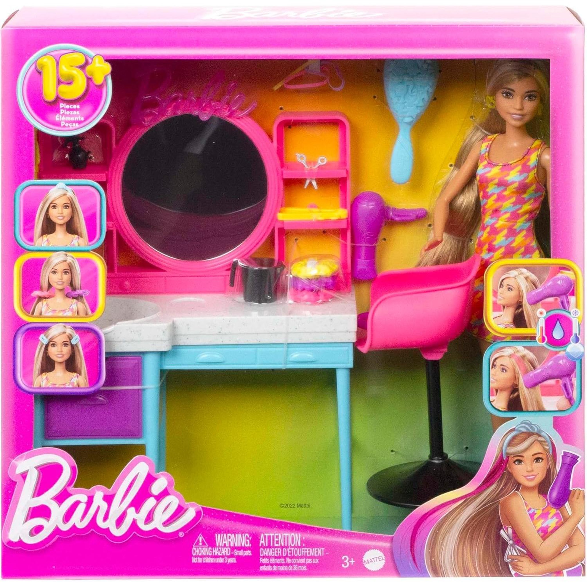 MATTEL Barbie - Coffret salon de coiffure