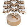 Voir la diapositive 3 : ATMOSPHERA Sapin de Noël Flocon en bois - H. 40 cm