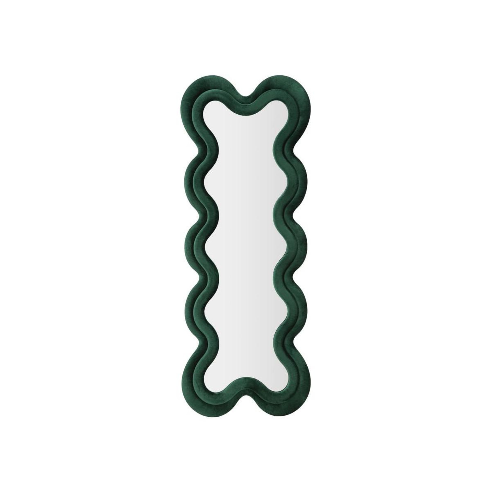 Paris Prix Miroir Mural en Velours  Monica  160cm Vert