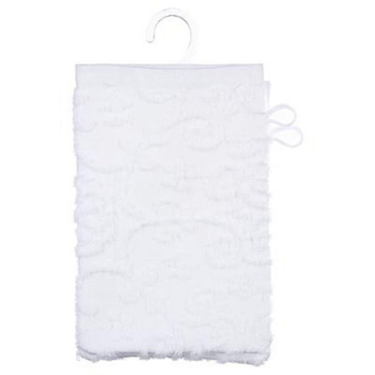 FIVE Lot de 2 Gants de Toilette  Esprit de Campagne  15x21cm Blanc