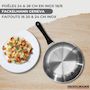 Voir la diapositive 2 : Fackelmann Lot 3 Poêles Inox 20/24/28cm  Fackelmann Geneva & 3 Faitouts 16/20/24cm avec 5 Ustensiles Fackelmann