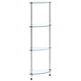 Voir la diapositive 1 : VIDAXL Etagere 4 niveaux Transparent 30x30x100 cm Verre trempe