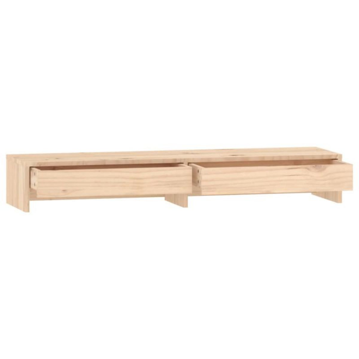VIDAXL Support pour moniteur 100x27x15 cm Bois de pin solide