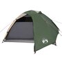Voir la diapositive 4 : VIDAXL Tente de camping a dome 4 personnes vert impermeable