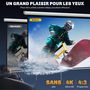 Voir la diapositive 4 : HOMCOM Écran de projection home-cinéma TV format 4:3 84 pouces 4K HD métal PVC blanc