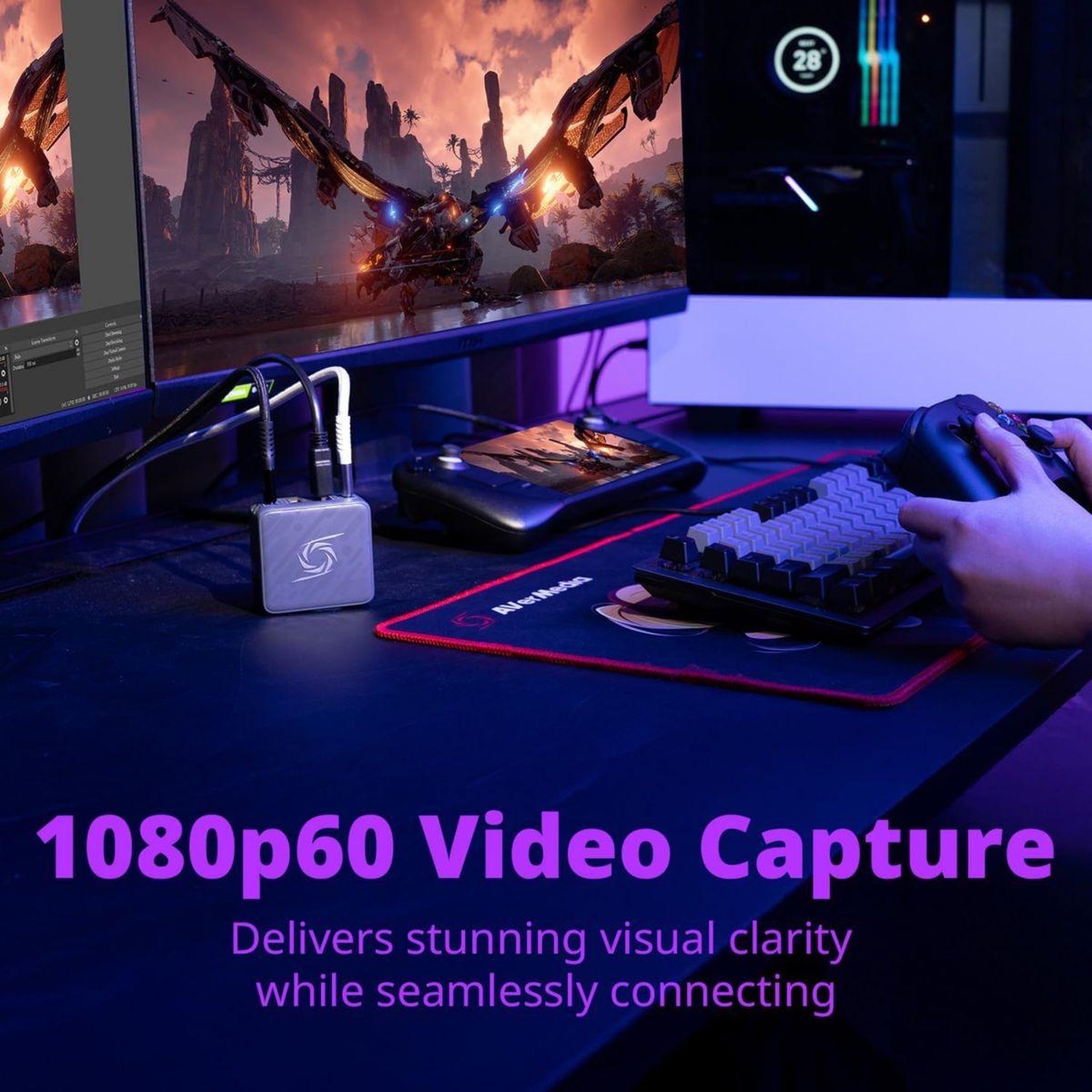 Voir la diapositive 4 : Avermedia Carte d'acquisition core elite go blanc