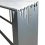 Voir la diapositive 2 : Paris Prix Console Design  Manala  152cm Blanc & Argent