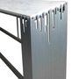 Voir la diapositive 2 : Paris Prix Console Design  Manala  152cm Blanc & Argent
