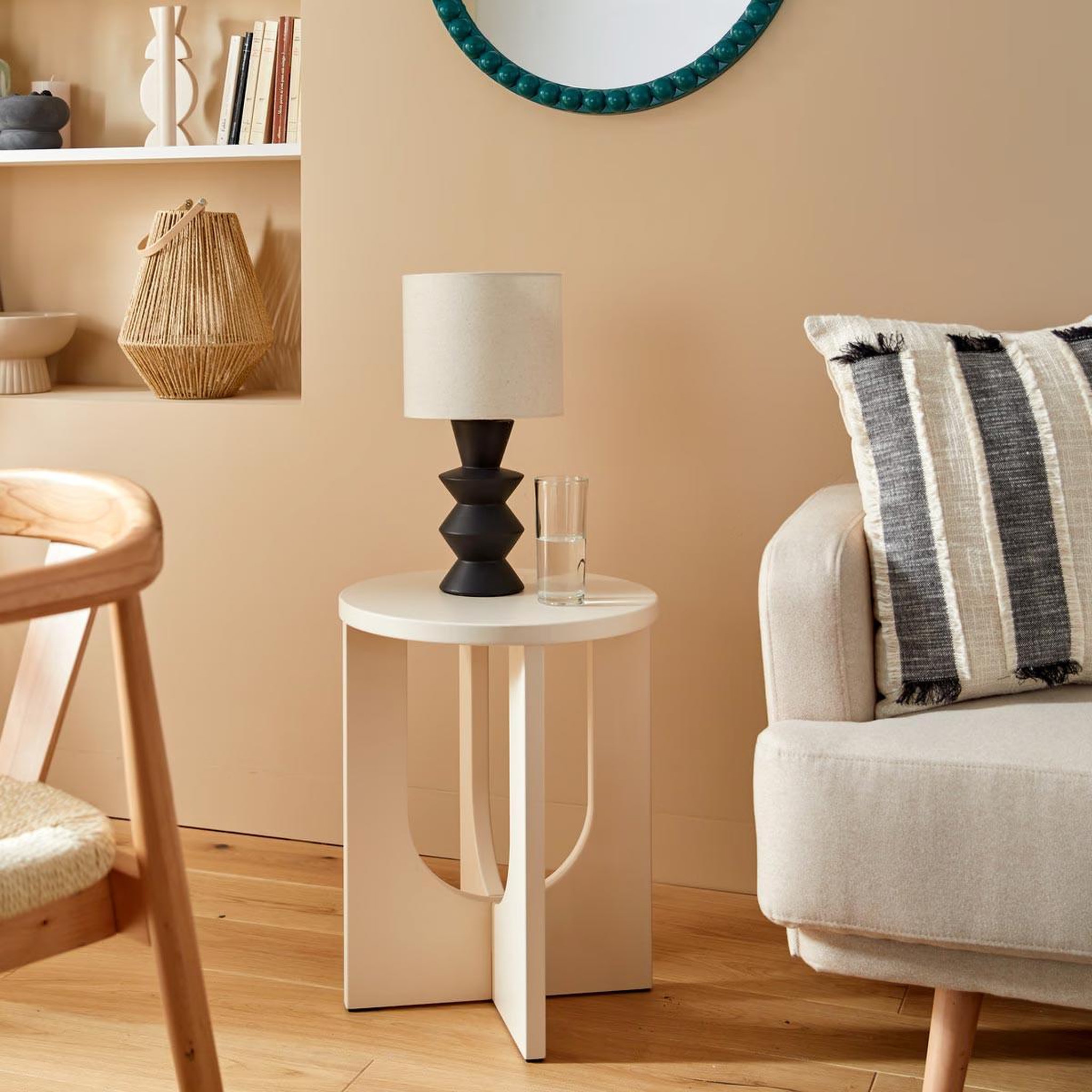 Voir la diapositive 4 : ATMOSPHERA Lampe à poser en céramique  yulia  40cm noir