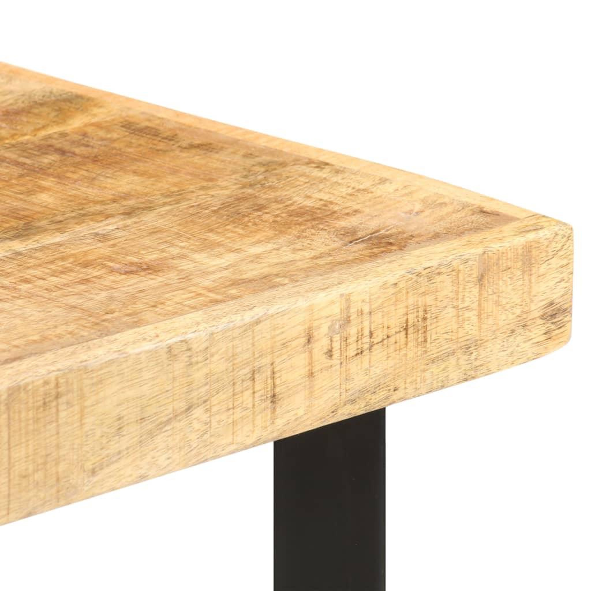 Voir la diapositive 5 : VIDAXL Table de bar 60x60x107 cm Bois de manguier brut