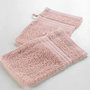 Voir la diapositive 3 : Paris Prix Lot de 2 Gants de Toilette  Excellence  15x21cm Rose Blush