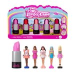 BARBIE BARBIE Coffret Mini BarbieLand 6 rouge a levres avec mini poupées - JBD26