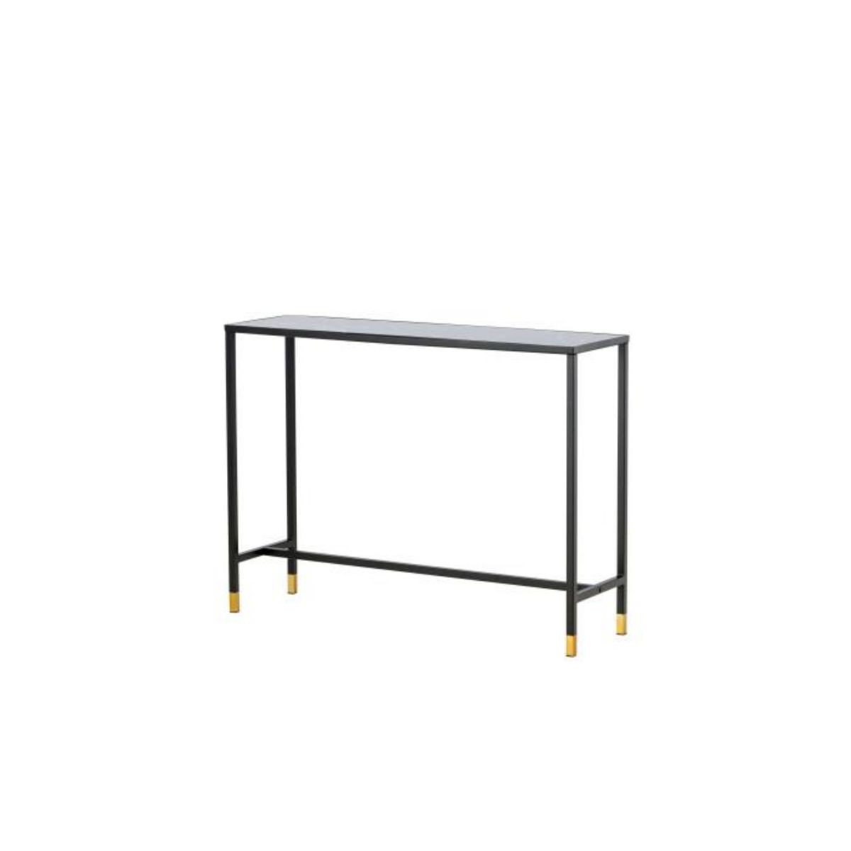 Paris Prix Console Design en Verre  Dipp  100cm Noir