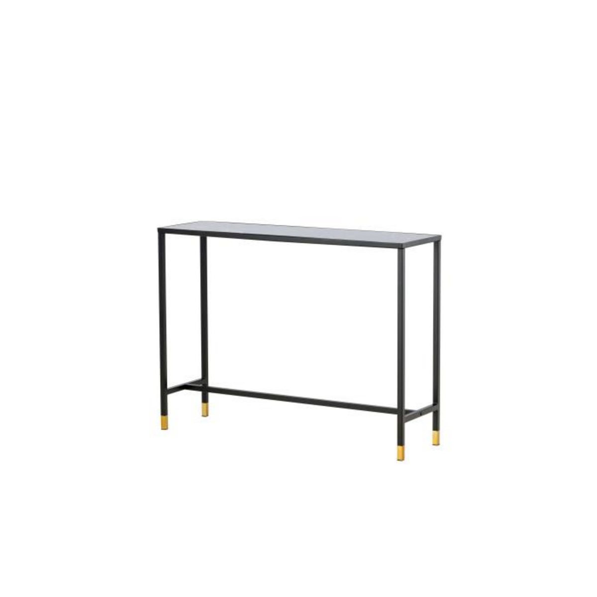 Paris Prix Console Design en Verre  Dipp  100cm Noir